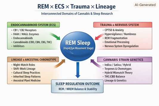 REM × ECS × Trauma × Lineage Research Diagram — LAST OF TRUE TORONTO LTD.